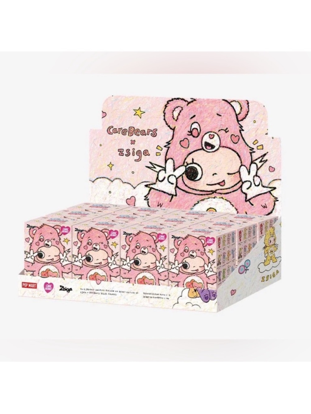 Care Bears x Zsiga Pink Collectible Blind Box case
